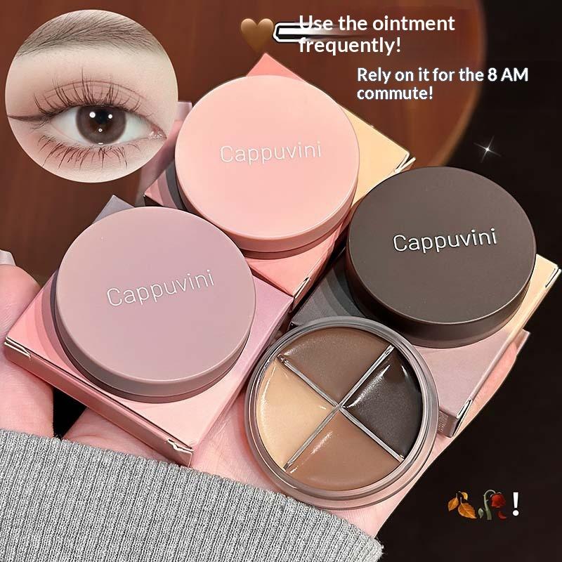 Beauty Makeup Eyeshadow Palette - Cappuvini 4 Color Matte Velvet Eyeshadow