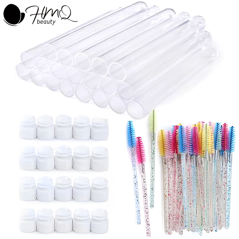 Beauty Makeup Brushes - Eyelash Brush Tube With Eyebrow Brushes