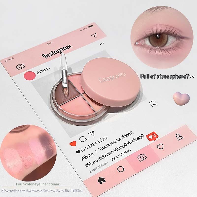 Cappuvini 4 Color Matte Velvet - Beauty Makeup Eyeshadow Palette review and price