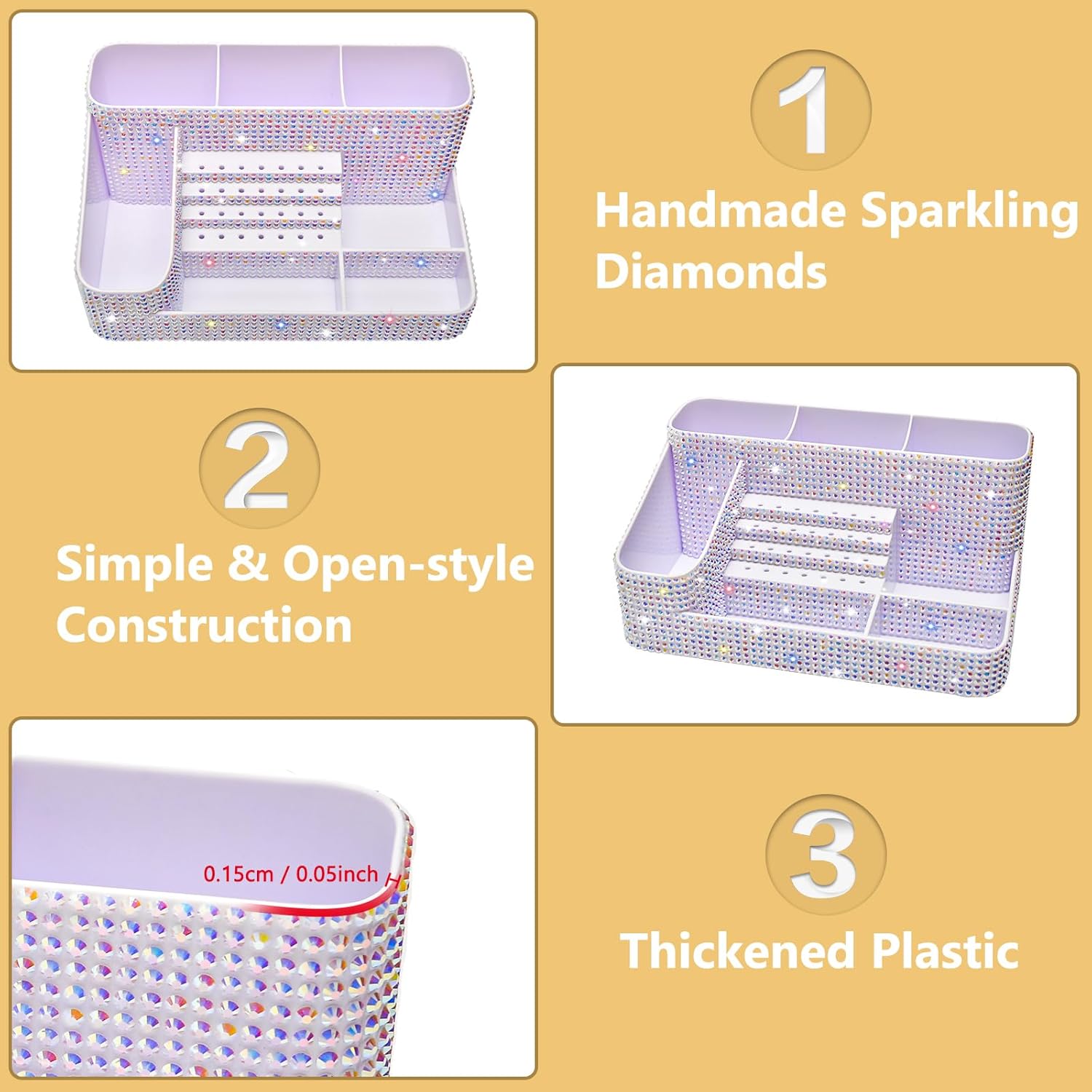 Large Capacity Clear Acrylic M - Beauty Makeup Supply review and price