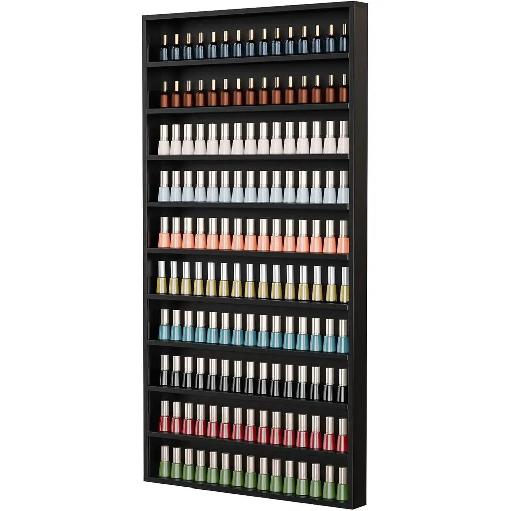 10-Tier Wooden Nail Polish Wal - Eyeshadow Palette review and price