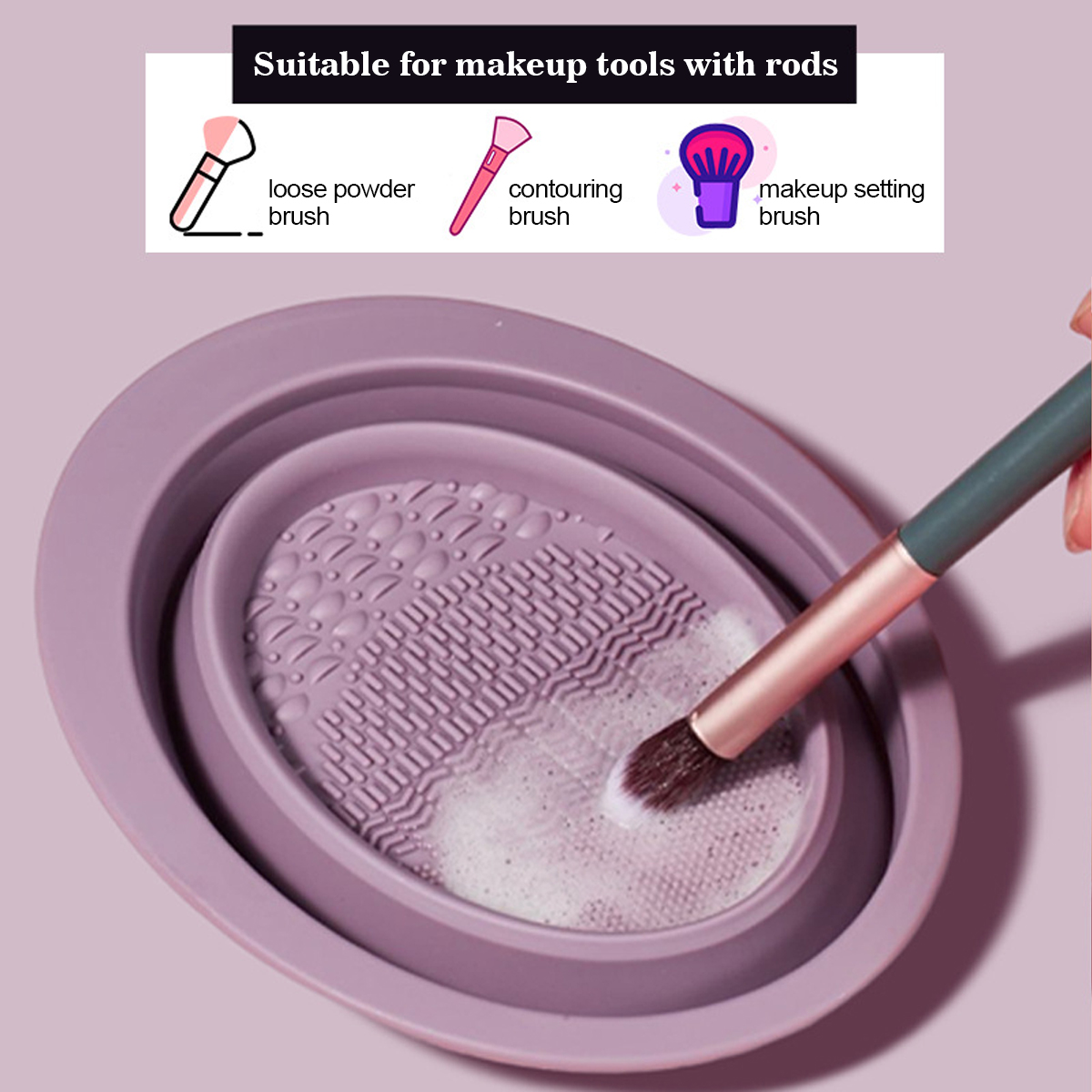 Silicone Makeup Brush Cleaning - Beauty Makeup Brushes review and price