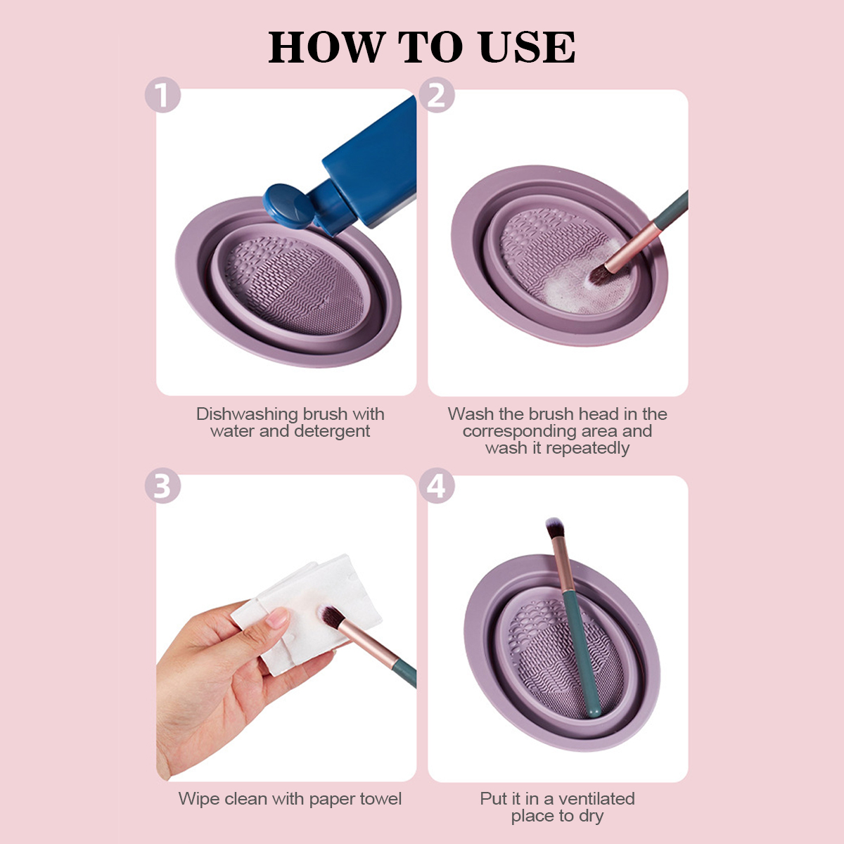 Silicone Makeup Brush Cleaning - Beauty Makeup Brushes review and price