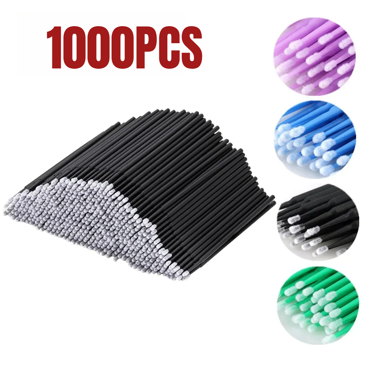 1000/500PCS Eyelash Cleaning B - Beauty Makeup Brushes review and price