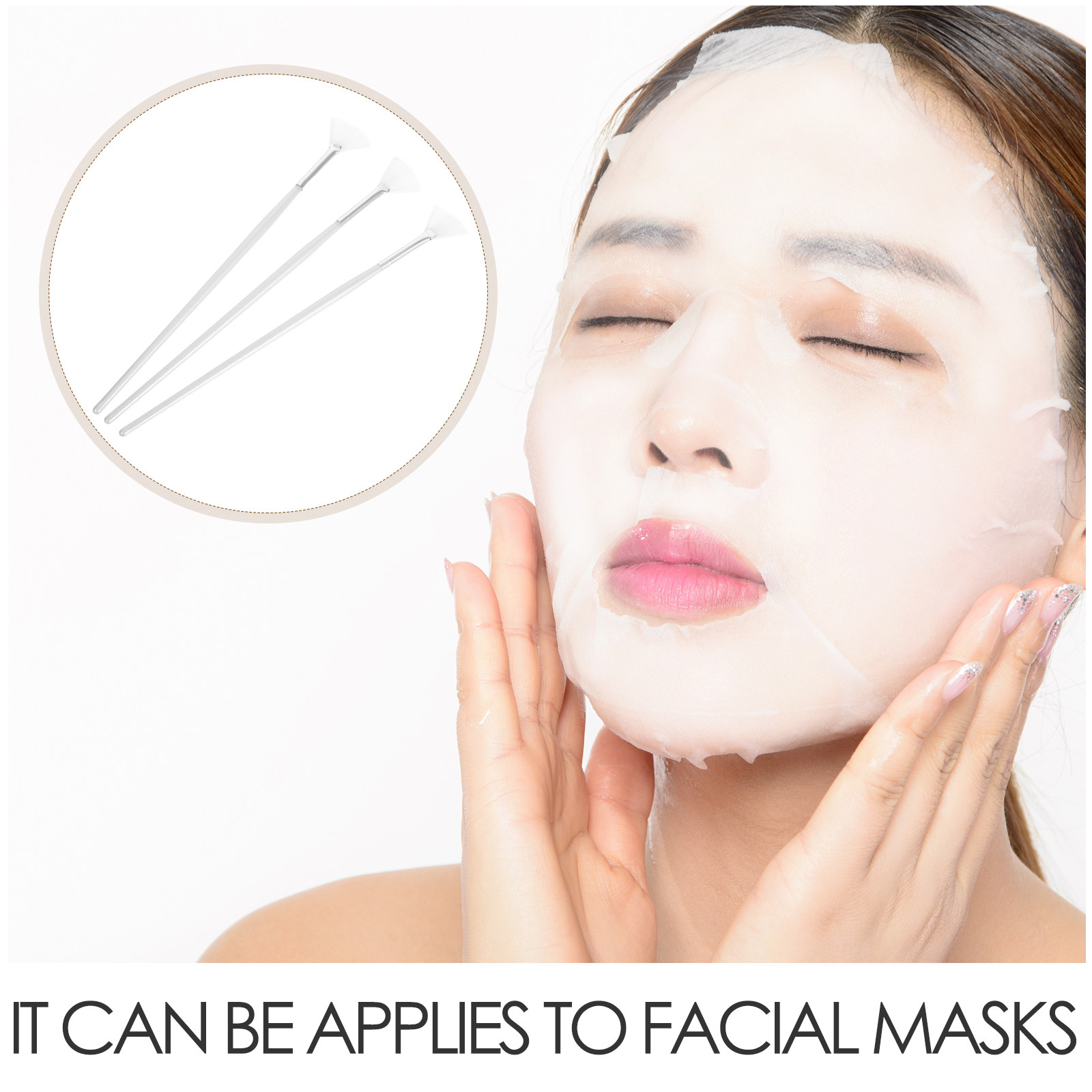 3Pcs Face Mask Applicator Brus - Beauty Makeup Brushes review and price