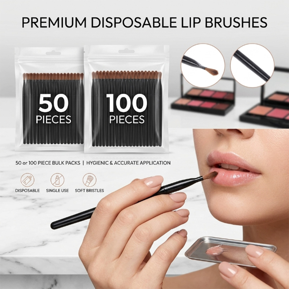 50/100pcs Disposable Lip Brush - Beauty Makeup Brushes review and price