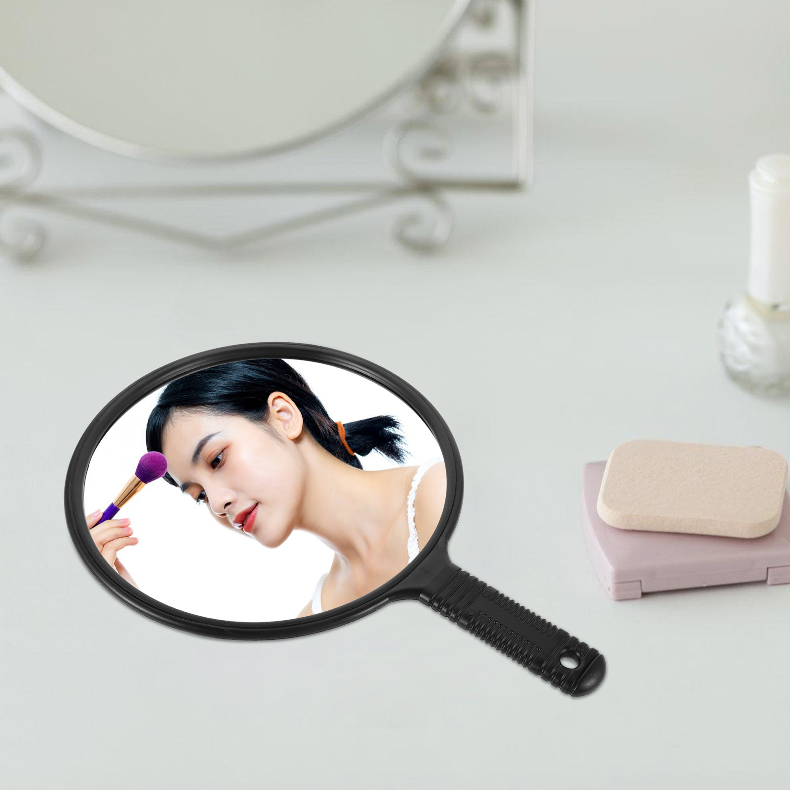 Large Round Salon Handheld Mir - Beauty Makeup Hd review and price