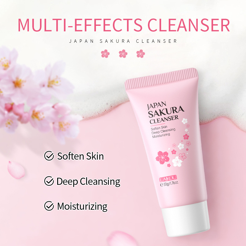 Japan Sakura Facial Cleaner Ko - Beauty Makeup Cream review and price