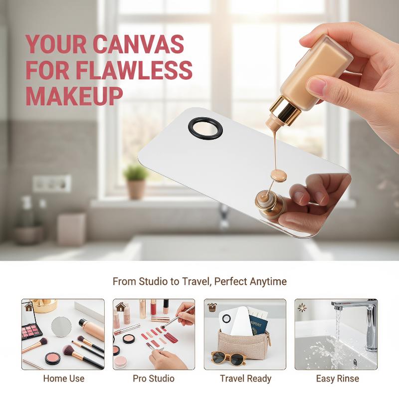 Stainless Steel Makeup Mixing  - Beauty Makeup Eyeshadow Palette review and price