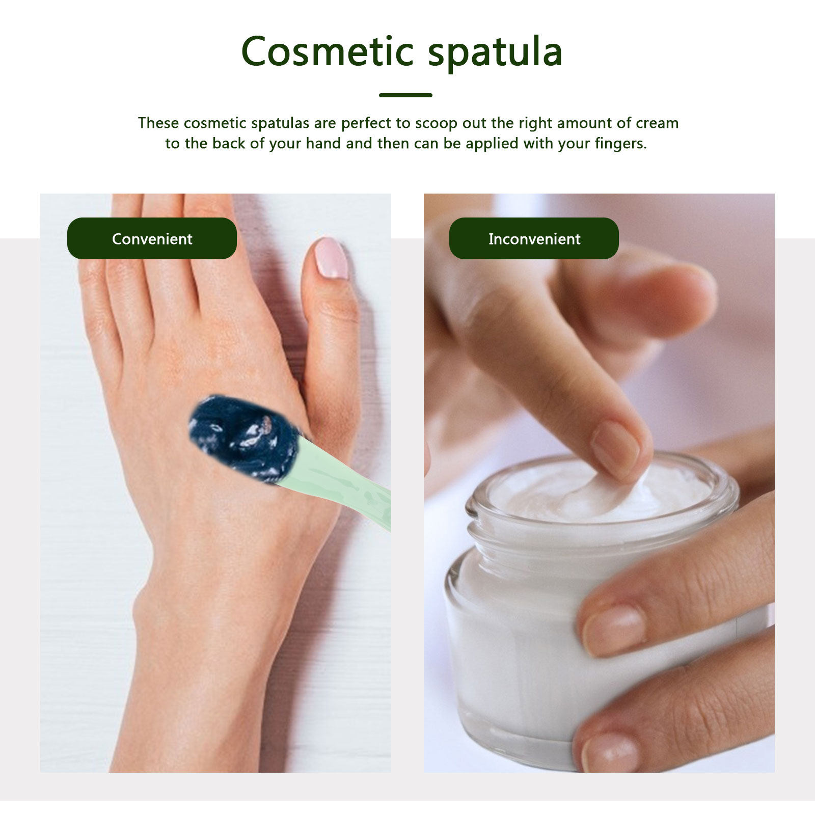 1Set Makeup Spatula Plastic Sc - Beauty Makeup Cream review and price