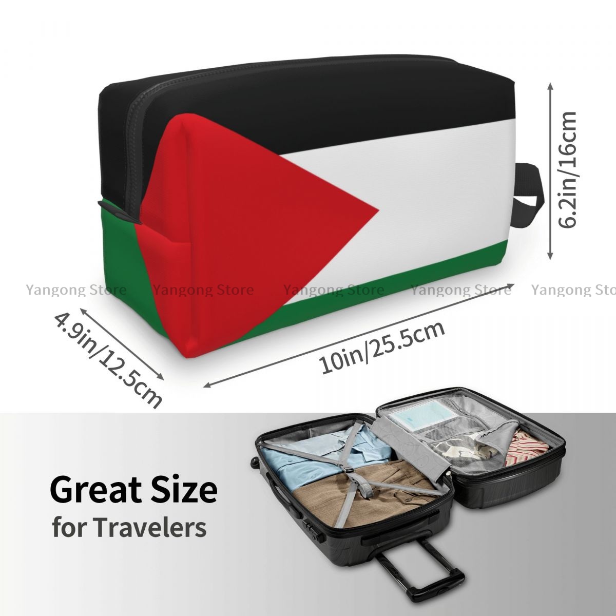 Travel Toiletry Bag Palastaine - Makeup Beauty Necessaire review and price