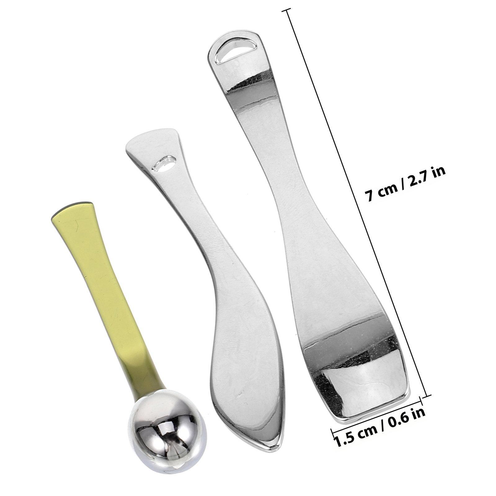 3Pcs Makeup Spatula Spoon Eye  - Beauty Makeup Cream review and price