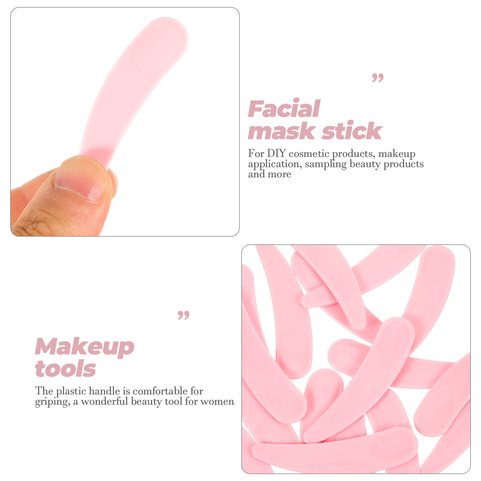 50Pcs Makeup Spoon Facial Plas - Beauty Makeup Cream review and price