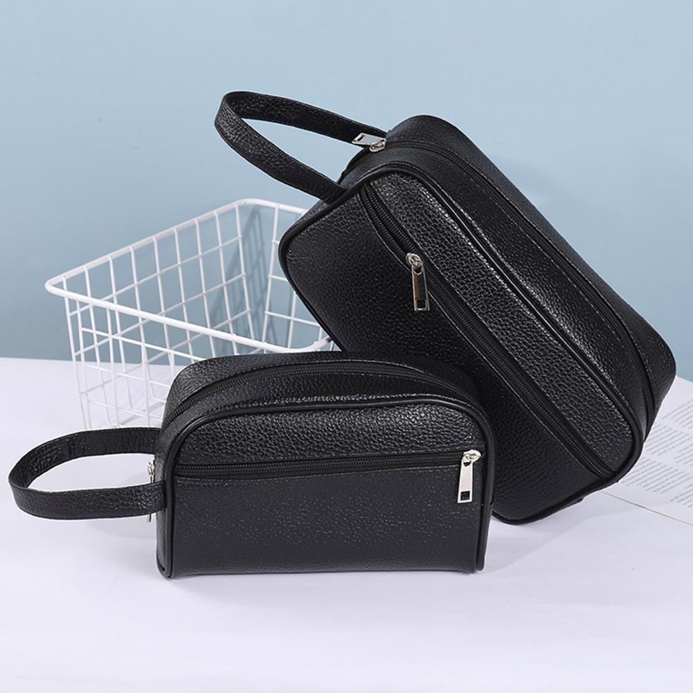 Travel Mens Toiletry Bag PU Le - Makeup Beauty Necessaire review and price