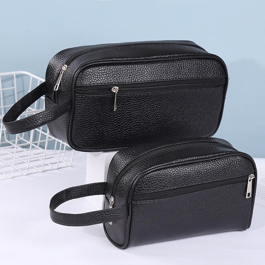 Travel Mens Toiletry Bag PU Le - Makeup Beauty Necessaire review and price