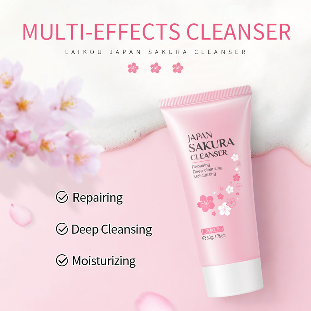 LAIKOU 8Pcs Sakura Facial Skin - Beauty Makeup Cream review and price
